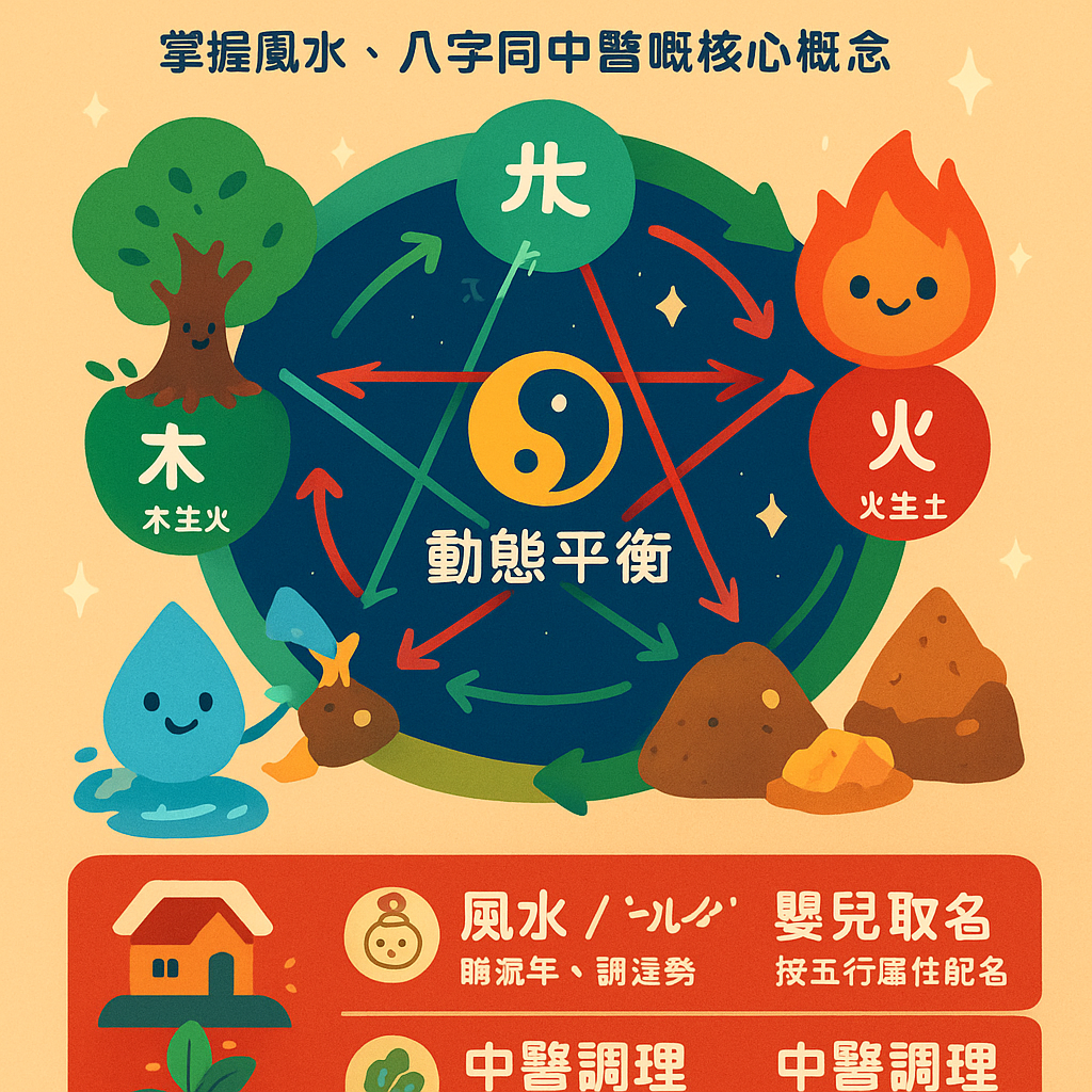 五行生剋入門必睇