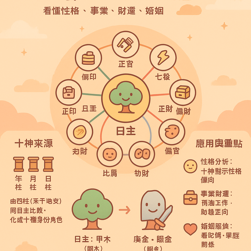 八字命盤十神詳解